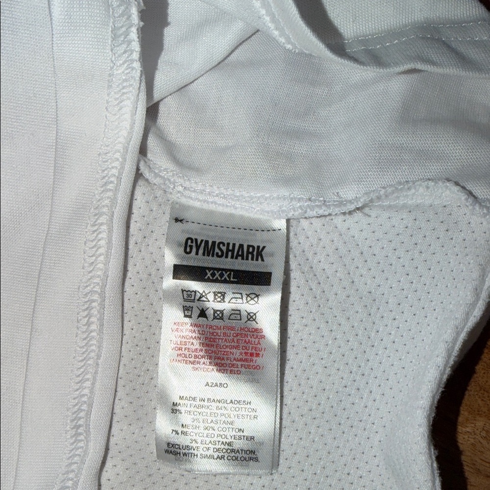 Gymshark White Athletic Tank - Picture 3 of 4